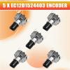 Y31A 5Pcs EC12D1524403 Car Navigation CD Volume Encoder with Push Button Switch EC12 Round Type 30 Position 15 Pulse view 4