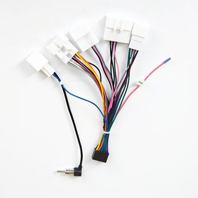 16PIN Car aftermarket Radio Wiring Harness for Toyota Camry RAV4 Corolla Tundra Sequoia Highlander Tacoma Land Cruiser 4runner Car Stereo Power Cable Support Android Head Unit Wheel Control