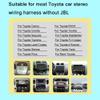 16PIN Car aftermarket Radio Wiring Harness for Toyota Camry RAV4 Corolla Tundra Sequoia Highlander Tacoma Land Cruiser 4runner Car Stereo Power Cable Support Android Head Unit Wheel Control view 4