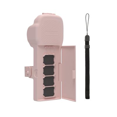 ZLYLVRC Protective Case Cover with Flip-Top Lens Filter Case for DJI Osmo Pocket 3 Creator Combo Accessories (Pink)