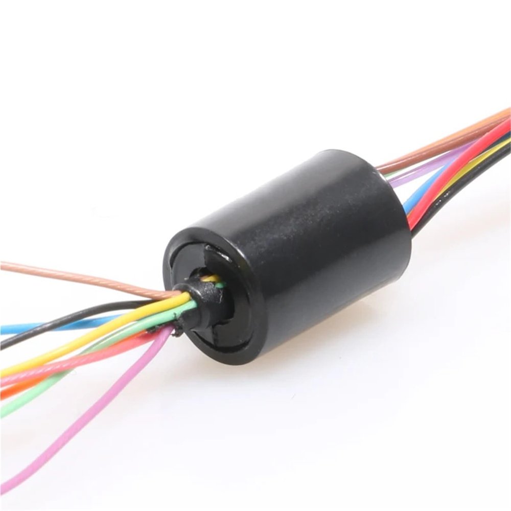 1PCS Dia.8.5mm 4 8 12 Channel Wires Slipring Mini Electric Slip Ring Conductive Connector for FPV Gimbal Handheld Stabilizer(U type 8.5mm 4CH)