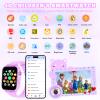 4G Kids Smart Watch for Boys Girls, Kid Watch Phone Ages 4-12 with Call, GPS, SOS, Video Call, Games, Camera, Alarm, Touchscreen Smartwatch for Children Birthday Gift (Includes SIM Card), Violet view 3
