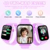 4G Kids Smart Watch for Boys Girls, Kid Watch Phone Ages 4-12 with Call, GPS, SOS, Video Call, Games, Camera, Alarm, Touchscreen Smartwatch for Children Birthday Gift (Includes SIM Card), Violet view 4