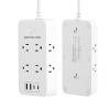 BOCHLION Power Strip, 6-Foot Surge ProtectorExtension Cord with Multiple Outlets, 8 Outlets 4USB Ports (2 USB-C) for Home Office (White) view 1