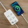 BOCHLION Power Strip, 6-Foot Surge ProtectorExtension Cord with Multiple Outlets, 8 Outlets 4USB Ports (2 USB-C) for Home Office (White) view 3