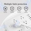BOCHLION Power Strip, 6-Foot Surge ProtectorExtension Cord with Multiple Outlets, 8 Outlets 4USB Ports (2 USB-C) for Home Office (White) view 4