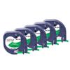 5PK 12267 91201 91202 Transparent Label Tape 91200 Black On White Compatible with LT100H 200B Label Printer(5PK Black on Green) view 1