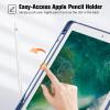 ProCase Smart Casefor 10.5 iPad Air 3rd Generation 2019 / iPad Pro 2017, Slim Stand Cover with Pencil Holder Soft TPU Back for Air 3 -Navy view 4