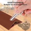 6.5Ft Floor Cord Cover Brown Silicone Cable Protector Easy to Install Wire Organizer and Hider for Home, Office, Garage (Brown-2m) view 4