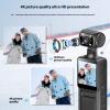 Nawwgy Portable Pocket Action Camera 4K Body Camera Video Small Wearable Body Portable 180 Degree Rotatable Lens Sport Action Outdoor Recorder WiFi view 4