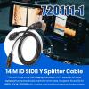 14 M ID SIDB Y Splitter Cable 720111-1 for Humminbird SOLIX/APEX/XPLORE Fish Finders, Connects Side Imaging & 2D Transducers, Supports Airmar Transducer ID, 30-Inch Marine-Grade Y Splitter Cable view 2