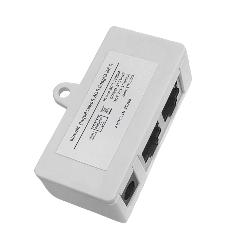 SPONGL Power Over Ethernet Power Module RJ45 Connector Supply Module Injectors for Bridge Surveillances Camera Suppl