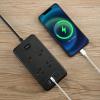 BOCHLION Power Strip, 6-Foot Surge ProtectorExtension Cord with Multiple Outlets, 8 Outlets 4USB Ports (2 USB-C) for Home Office (Black) view 3
