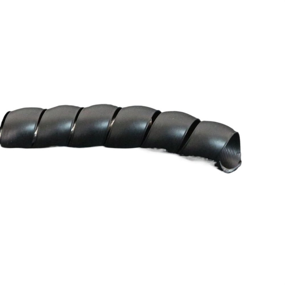 Wire Loom, 2 Meter Cable Wrapping Bands 8mm 10mm 14mm 16mm Flame Retardant Sleeving Tube Spiral Protective Winding Pipe Wire Wraps Cable(Black Color,10mm Inside Diameter)