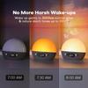 Dekala RestOnn Sunrise Alarm Clock Sunset Sound Machine 7-Day Programmable Loud Dual Alarm Clock, White Noise Natural Sounds for Sleeping Bluetooth Speaker Amber Night Light view 3
