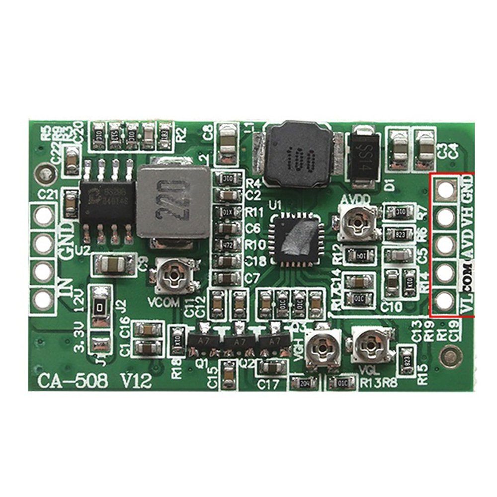 SPONGL LCD Module,CA408/CA508 LCD Screen TCON Board Boosting Conversion Module Adjustable Voltages 4-Channel for Electronics
