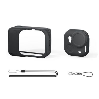 JOYSOG Case for Insta360 GO Ultra Action Camera Silicone Protective Cover with Lens Protector Cap