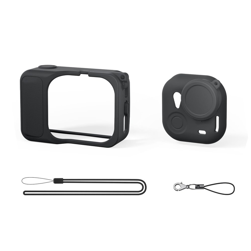 JOYSOG Case for Insta360 GO Ultra Action Camera Silicone Protective Cover with Lens Protector Cap