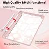 AdorableWhimsy Pink Ocean Seashell Case for iPad 5th/6th Generation(2017/2018), for iPad Air/Air 2 9.7 Inch with Pencil Holder Cartoon Girly Leather Clear Back Shell Foldable Protective Cover view 4