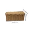 Bothyi Cable Management Box Handmade Rattan Case Versatile Decor Decorative Rustic Cord Storage Box Organizer for Living Room Home, 13.5cm Height view 2