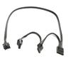 8Pin GPU IDE Power Supply Cable for Tt TR2 RX 850 750 1200 1000 RX850W RX750W RX1000W RX1200W Power Module(C 8P To3x IDE Power) view 1