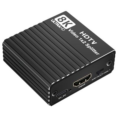 HDTV 1X2 Splitter with EDID Duplicate/Mirror Video Distributor for Set-Top Box