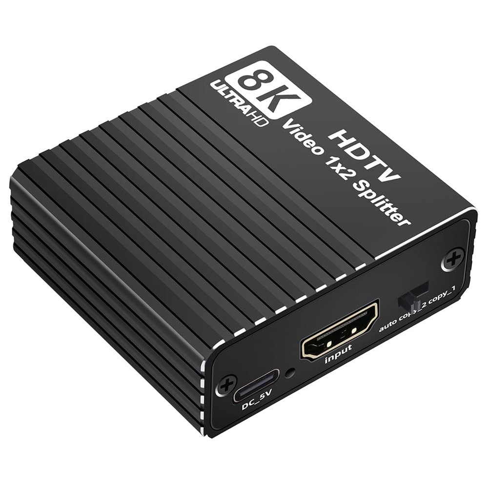 HDTV 1X2 Splitter with EDID Duplicate/Mirror Video Distributor for Set-Top Box