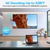 Wireless HDMI Transmitter and Receiver, 330FT/100M Wireless HDMI Extender for 4K Decode Input 1080P@60Hz Output, Plug&Play Portable 2.4G+5.8G for Video and Audio to Monitor from PC/Projector/TV Box view 3
