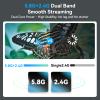 Wireless HDMI Transmitter and Receiver, 330FT/100M Wireless HDMI Extender for 4K Decode Input 1080P@60Hz Output, Plug&Play Portable 2.4G+5.8G for Video and Audio to Monitor from PC/Projector/TV Box view 4