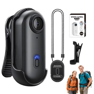 MGSTN Mini 120 4k Camera for Recording, POV Pro Body Cam, HD 1080p/4k Mini Wearable Body Adventure Action Cameras with Audio Video, for Vlogging Cycling Diving (Black, 1080P)