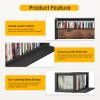 PAPAGIFTREE CD Holder with Fabric Wood Grain Texture, CD Storage Case and Box for Display, CD Organizer Shelf and Rack, CD Display Stand and Video Game Cases for Home, Holds Up to 40 CDs view 3