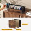 PAPAGIFTREE CD Holder with Fabric Wood Grain Texture, CD Storage Case and Box for Display, CD Organizer Shelf and Rack, CD Display Stand and Video Game Cases for Home, Holds Up to 40 CDs view 4