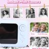 Dpofirs Instant Print Camera, 48MP HD Sensor with 6X Digital Zoom, 2 Inch Sunlight Readable Screen, Waterless Printing, for Selfies and Countdown Photos (Blue) view 4