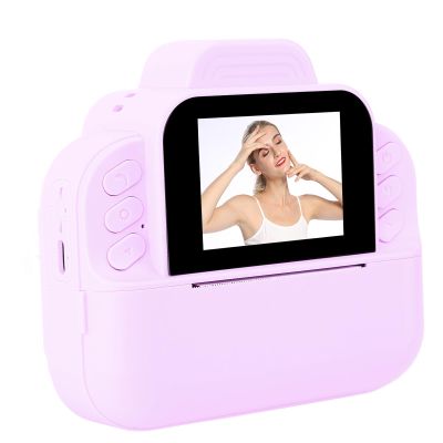 ASHATA Kids Camera Instant Print, 2.4 Inch Display 1080P HD Digital Camera with Filters Time Lapse Games MP3, for Students Boys Girls Age 3-12 Birthday (Violet)