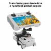 Segrehy Drone Handheld Gimbal Stabilizer Bracket Multi Angle Adjustable Holder Mount Grip for Mini 3 Pro view 4