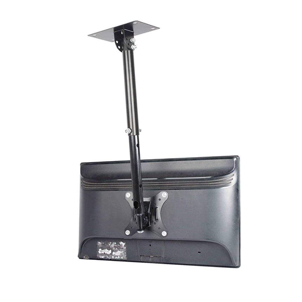 Adjustable Ceiling TV Mount Bracket - Ceiling TV Mount Bracket, Tilt Swivel Ceiling TV Mount for 12-27 Inch TVs, Max 200x200mm TV Bracket, Multiple Height Options TV Stand,1.5m
