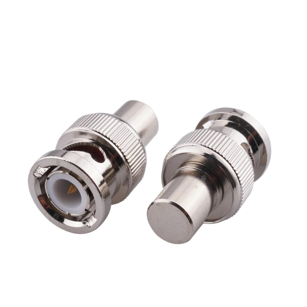 1pcs R*/F Coaxial Brass BNC Male Resistor Terminator Dummy Load Impedance 50  Connector Adapter