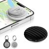 MSEBENT Tracker Tag - 2 Pack [Apple MFi Certified] Bluetooth Trackers Works with Apple Find My (iOS Only) - IP67 Waterproof Item Finders | Track Keys, Wallet, Luggage, Backpack view 1