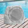 Outdoor Speakers Solar Powered & USB-C Rechargeable, Rock Speakers TWS Pairing Wireless Outdoor Speaker Bluetooth 5.4, LED Light Show, Waterproof, ideal for Backyard BBQ, Garden, Poolside (2-Pc,Grey) view 3