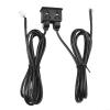 Car Dual USB Port Panel Mount Interface Extension Cable 145cm Flush Dash Mount USB Socket Adapter 4-Pin 6-Pin ABS Black In-Car Audio Wiring Accessory view 3