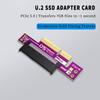 AoQhir PCIe 5.0 X4 to U.2 SFF 8639 NVMe Adapter Card Support 128Gbps High Speed Expansion for U.2 SSD view 2