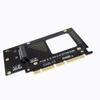 AoQhir PCIe X4 x16 to U.2 NVMe Adapter Card 32Gbps/64Gbps High Speed Expansion Support U.2 SSD Compatible with PCIe X4 X8 X16 Slots (PCIE 4.0 X16 Card) view 1