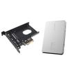 AoQhir PCIe X4 x16 to U.2 NVMe Adapter Card 32Gbps/64Gbps High Speed Expansion Support U.2 SSD Compatible with PCIe X4 X8 X16 Slots (PCIE 3.0 X4 Card+Enclosure) view 1