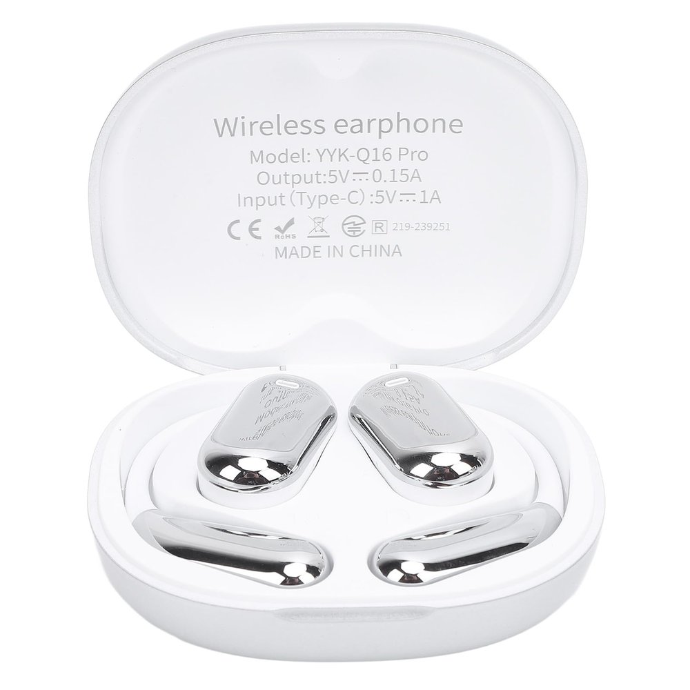 Language Translation Headphones, Efficient Language Translator with Head-Mounted LCD (Silver)
