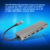 8 in 1 USB C Hub: 4K, 3 USB3.0 Ports, 100W PD Charging, USB C Data Port, Storage Memory Card Readers Grey Aluminum Alloy view 3