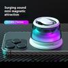 FaiSky 2 PCS Portable TWS Bluetooth Speaker with RGB Lights, Magnetic Phone Holder, Stereo Surround Sound, Built-in Mic. 2 White view 2