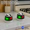 FaiSky 2 PCS Portable TWS Bluetooth Speaker with RGB Lights, Magnetic Phone Holder, Stereo Surround Sound, Built-in Mic. 2 White view 4
