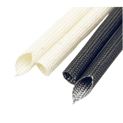 1pc Fiberglass Tube 1mm ~ 60mm HTG Cable Sleeve Soft Chemical Glass Fiber Braided Insulated High Temperature Pipe Wire(5M_22MM)
