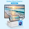 LICAEVEY Mini Projector, Full HD 1080P Home Theater Video Projector, Halloween Projector Compatible with HDMI USB AV Smartphone TV Box Laptop view 2