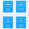 LICAEVEY Mini Projector, Full HD 1080P Home Theater Video Projector, Halloween Projector Compatible with HDMI USB AV Smartphone TV Box Laptop view 3